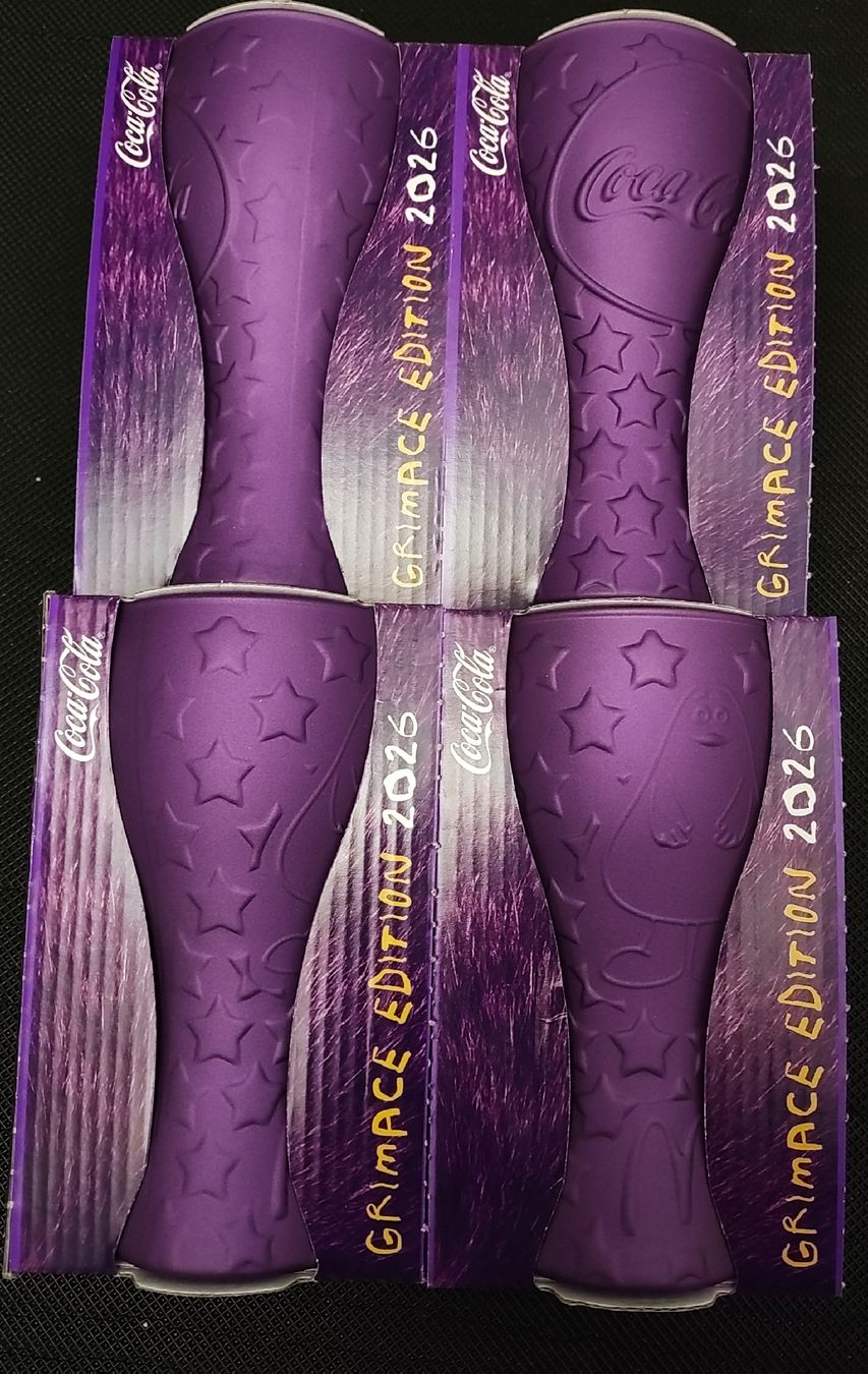 Mc Donald's Bicchieri: 4x Coca-Cola Grimace Edition 2026 McDonalds – Nuovo (secondo la descrizione) da Wil SG venduto da Mopedchef