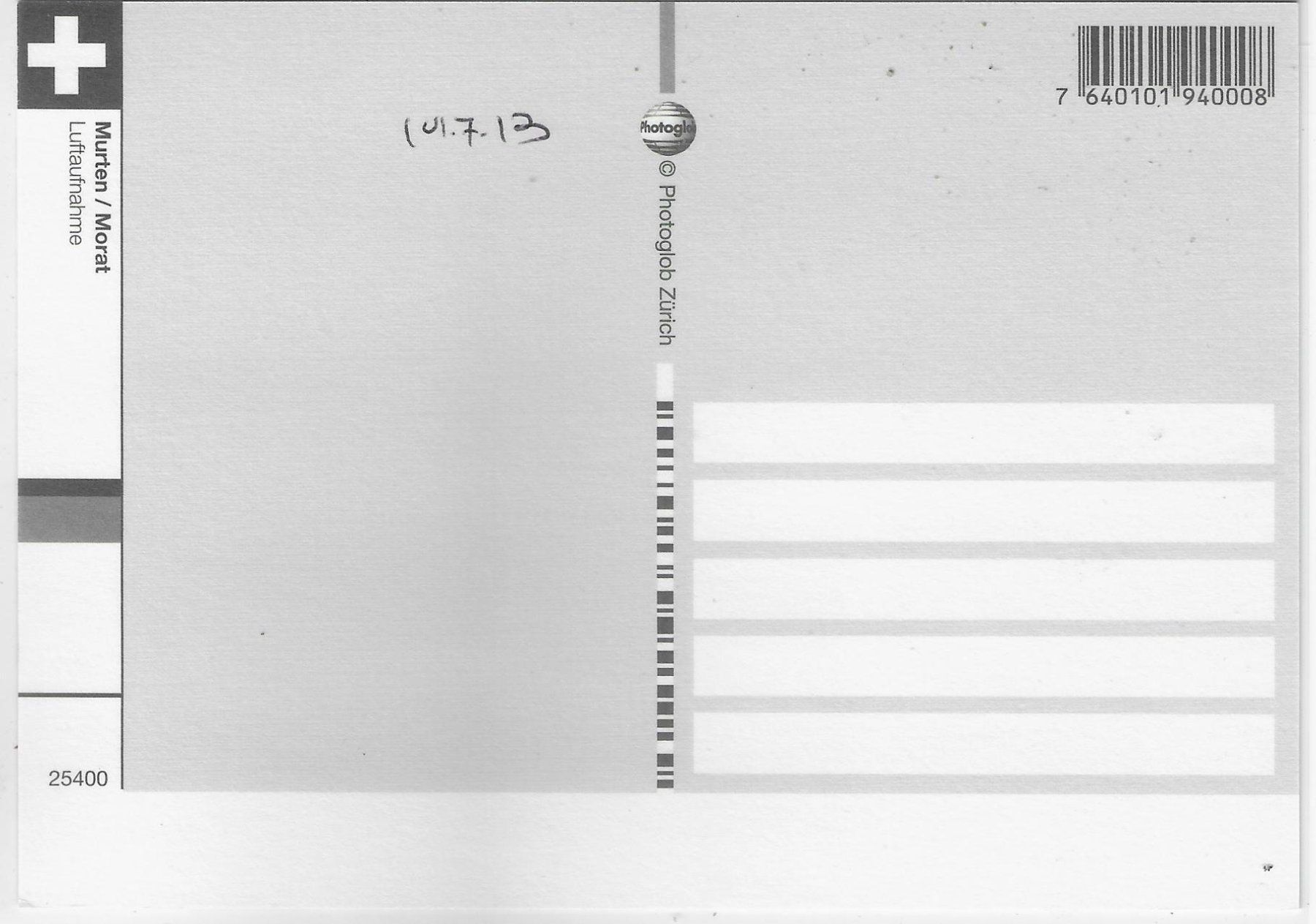 Cartoline postali: Flugaufnahme Murten Morat – Usato da Ettingen venduto da Kartenplanet 1
