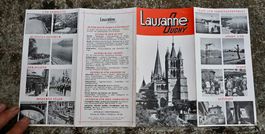 50er/60er Faltprospekt LAUSANNE Ouchy ferien & erholung