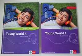 YOUNG WORLD 4 Pupils Book + Activity Book English 6. Klasse