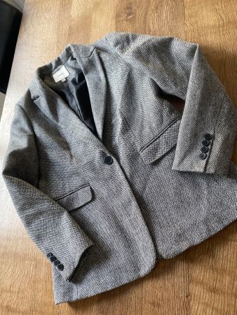 *koton* BLAZER/JACKE GR.38/M schwarz/grau Fischgrat
