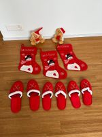 Weihnachts-Paket Weihnachtpantofel/Schuhe, Peluches -8 Teile