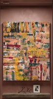 Gemälde Herbstfarben handmade 90×100