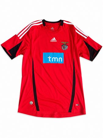 Fussballtrikot Benfica Aimar 10 Grösse M rot Adidas