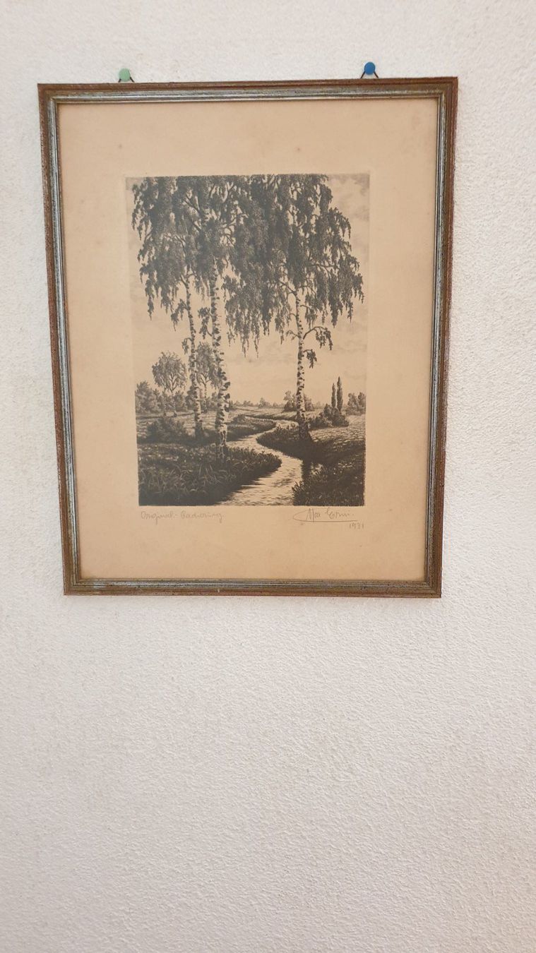 Poster & Bilder: Bild von Max Erni  Original Radierung 1931 – Gebraucht aus Zürich von Mer_823