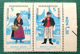 Briefmarken aus dem DDR (Ostdeutschland) 1964 Kostüme