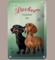 🔥 DACKEL Hunde Blechschild 🎀 12x18cm OVP🔥