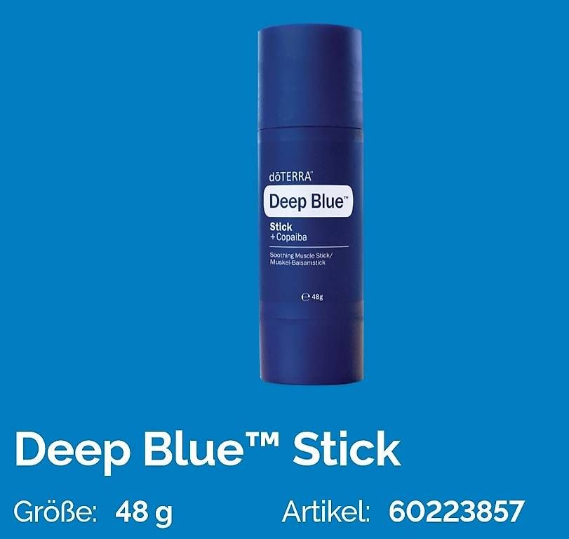Doterra Oli essenziali: Dõterra Deep blue Stick – Nuovo e nell'imballaggio originale da Lyss venduto da Infinia