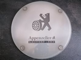 Aktuell!!! 🧀Glas Käse- Servierplatte Appenzeller