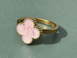 Fingerring Blume Rosé