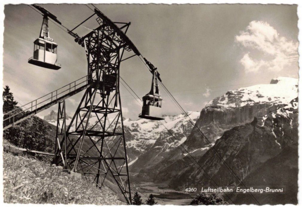 Ansichtskarten: Engelberg - Luftseilbahn Brunni – Gebraucht aus Binningen von Mountainrider