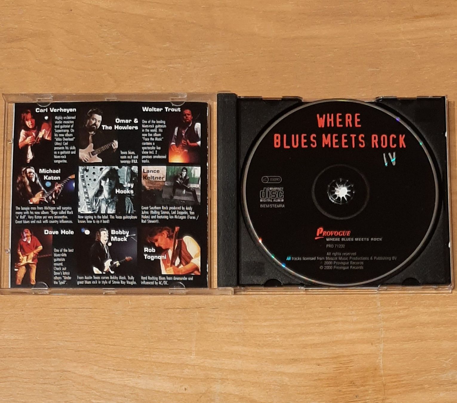 CD: Where Blues Meets Rock Vol.4, Blues Compilation 2000 – Usato da Schönenberg TG venduto da Gregordini 2