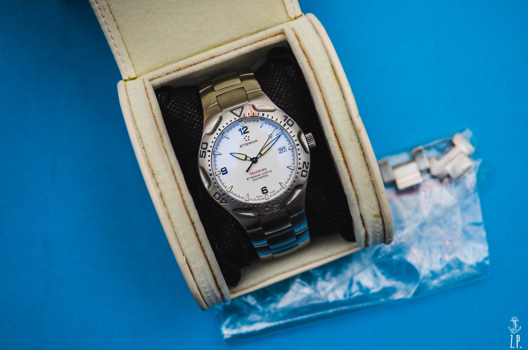 Eterna Orologi: Eterna Monterey Automatic White Dial Selten Model - 200m – Usato da Boswil venduto da ZPwatches