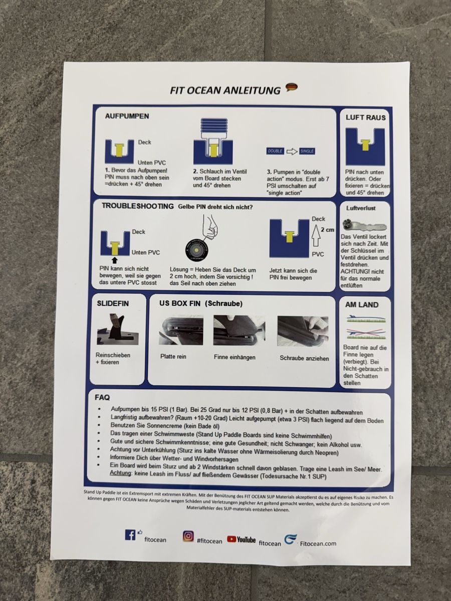 Boote: SUP mit Zubehör – Gebraucht aus Schaan von Skorto 7