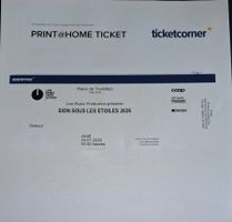 2 billets Sion Sous les Étoiles jeudi 16.7.26