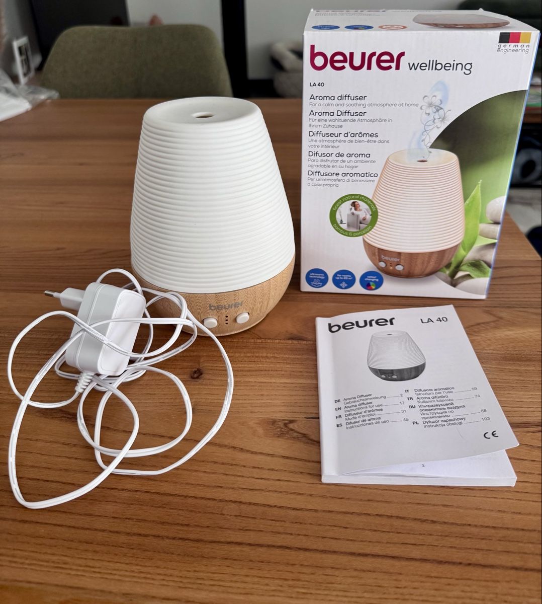 Beurer Diffuseurs: Beurer Aroma-Diffuser LA 40 Weiss Bambus  – Neuf (Voir description) à Niederwangen BE par Schatam