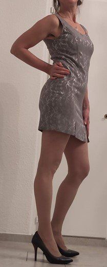 Vestiti: graues Sommer- oder Abendkleid Größe 36 elastisch und sexy – Usato da Fribourg venduto da monca 3