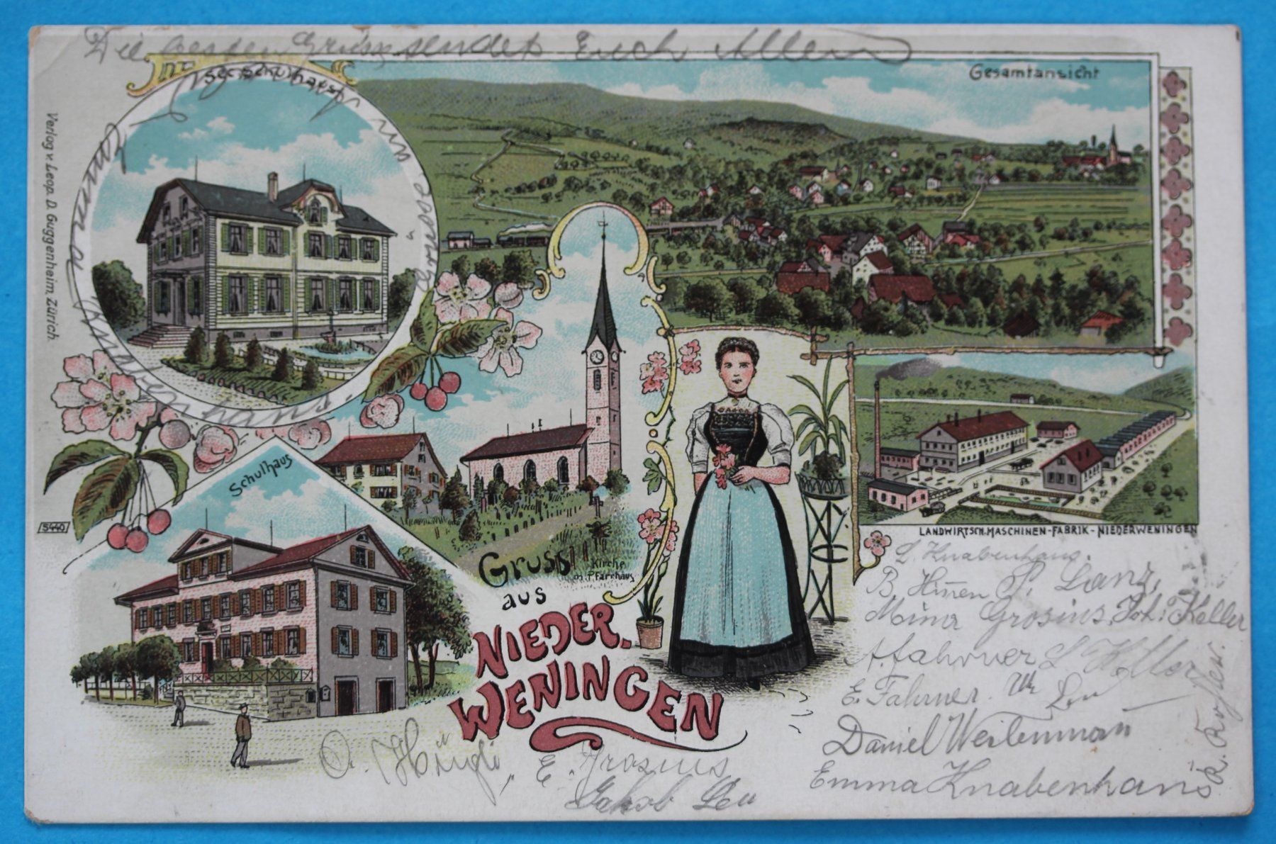Cartoline postali: NIEDER WENINGEN LITHO AK – Usato da Lotzwil venduto da pirolh