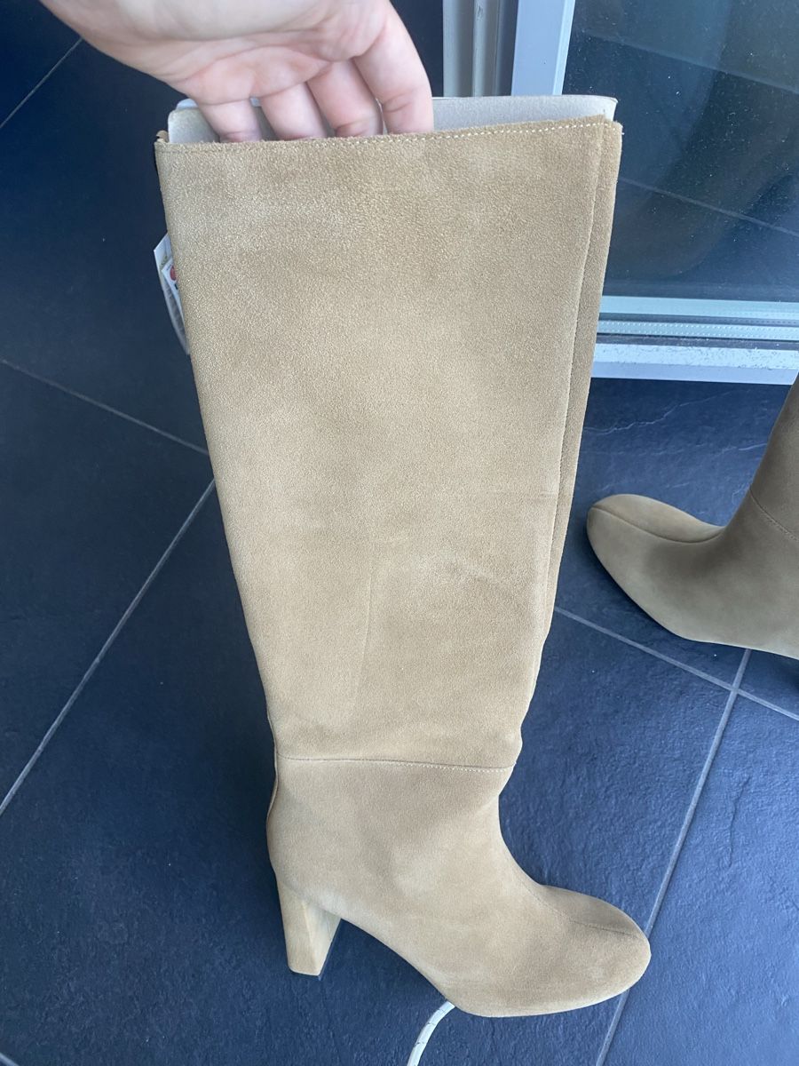 Zara Scarpe da donna: New suede knee-high heeled boots Zara – Nuovo e nell'imballaggio originale da Zug venduto da kse_w9mn 6