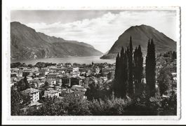 AK 1954 Lugano Panorama