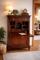 Biedermeier Sekretär Nussbaum Kommode Jugendstil SELVA