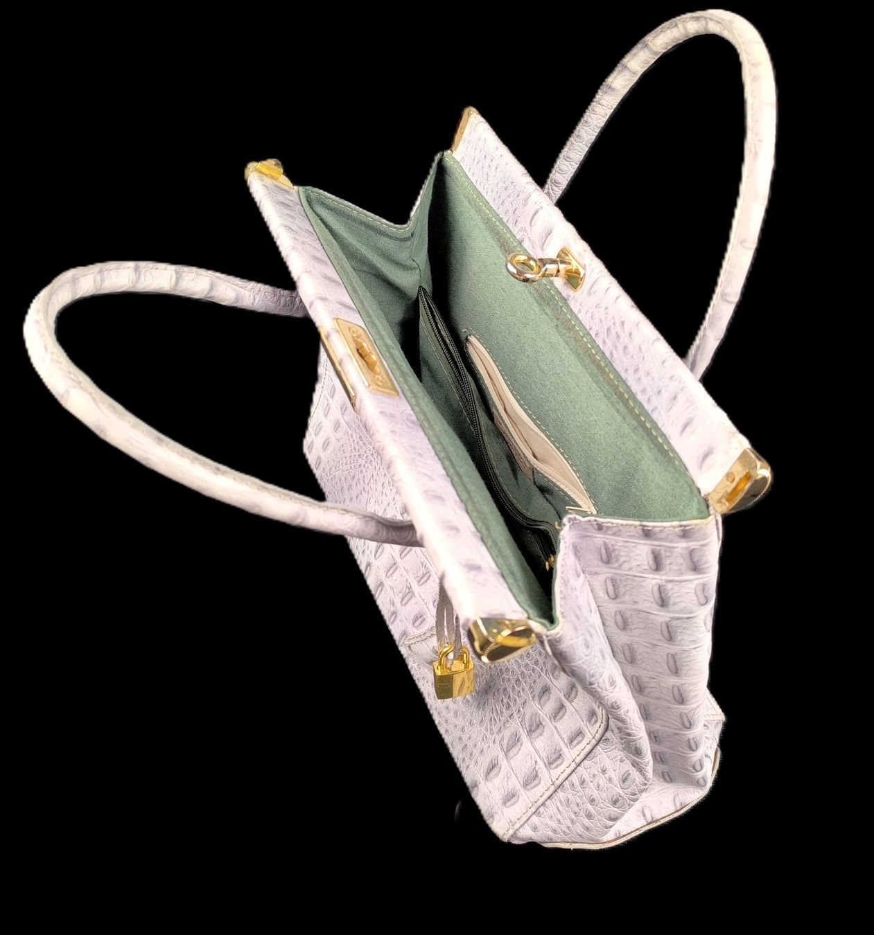 Borse da donna: Lederhandtasche Krokodesign – Usato da Rüti ZH venduto da Restwert_Rueti_ZH 5