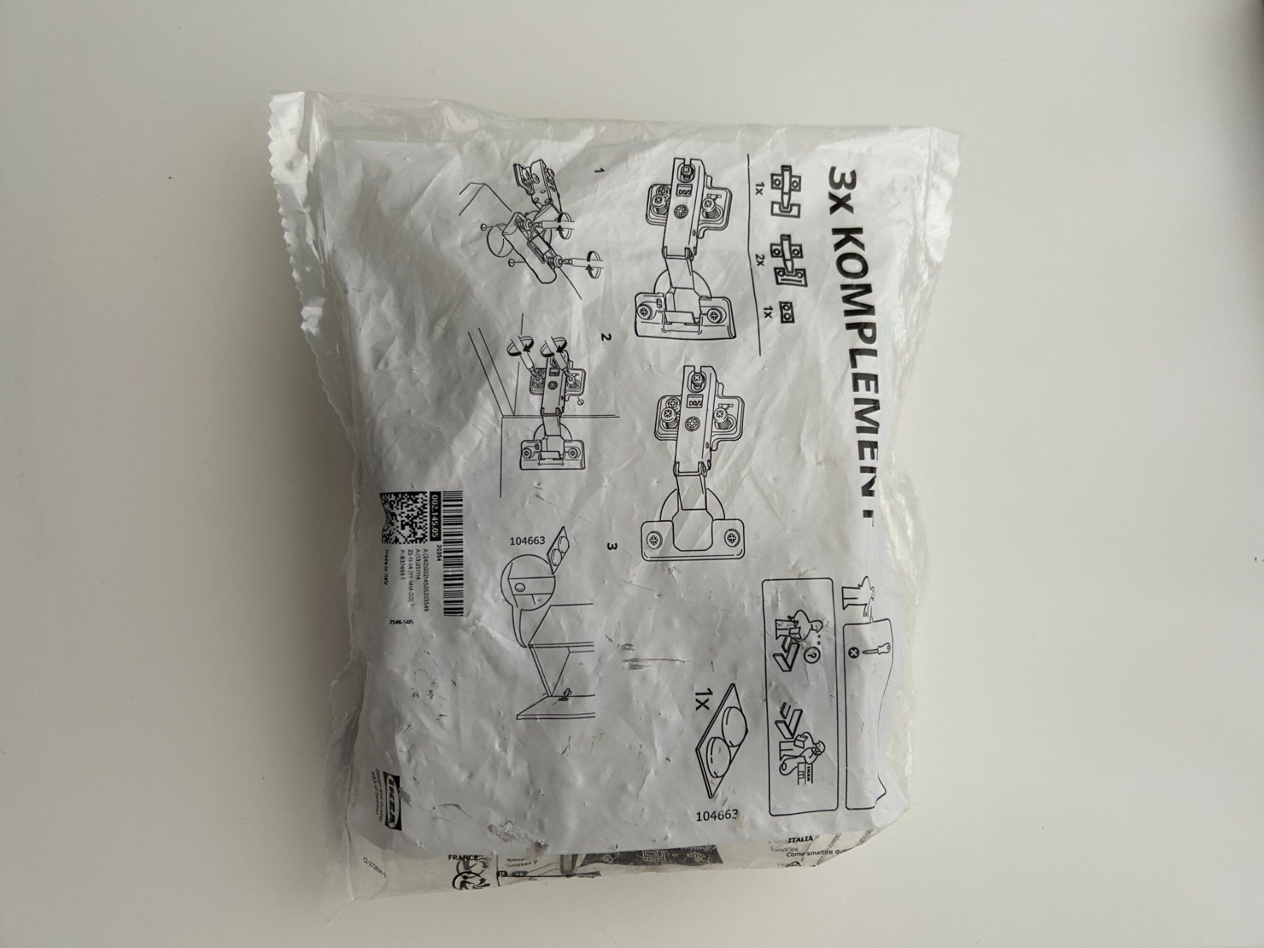 Ikea Ferramenta: Schaniere für IKEA Komplement 3er – Nuovo e nell'imballaggio originale da Wädenswil venduto da jotijo