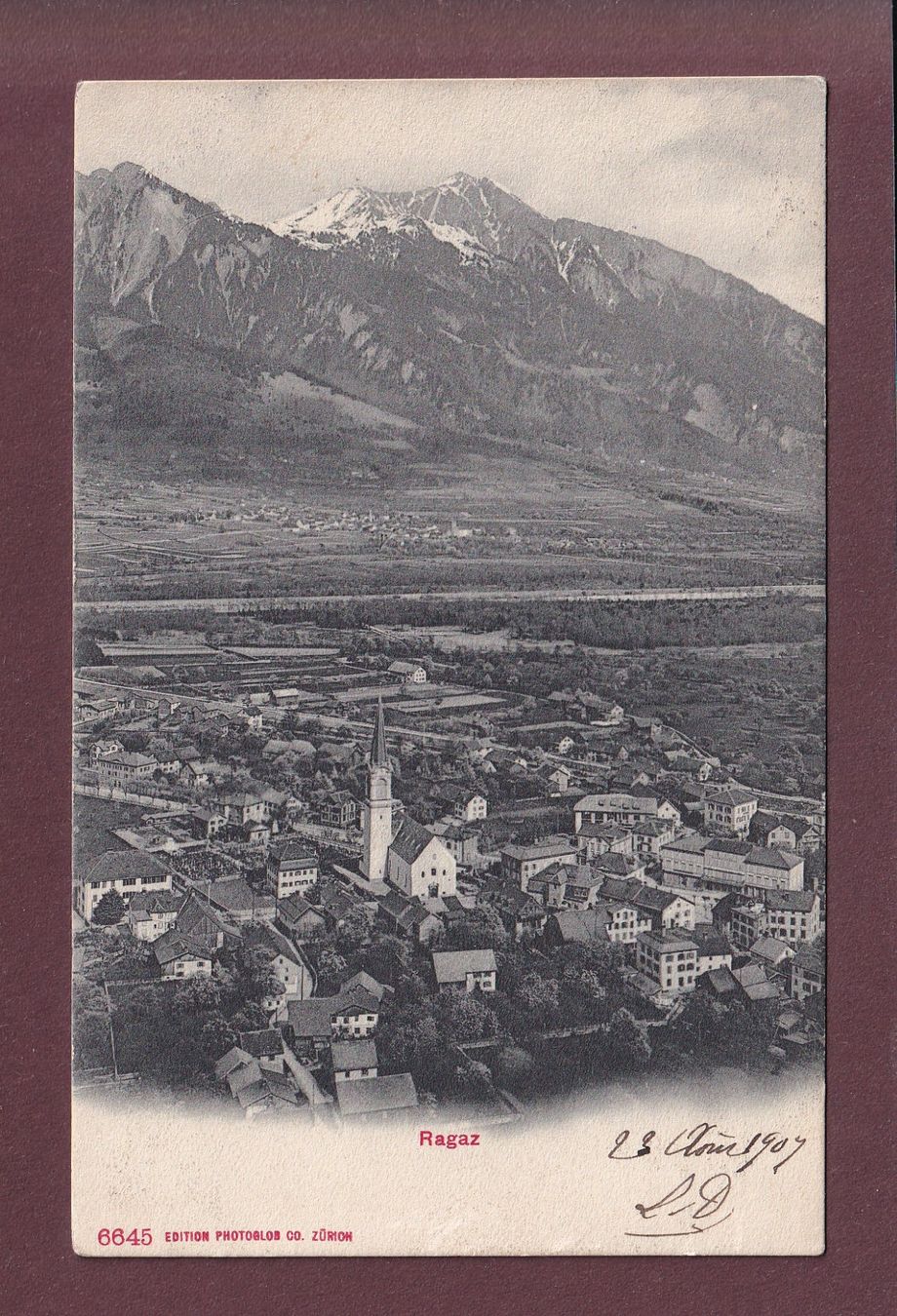 Cartoline postali: RAGAZ - 1907 – Usato da Pully venduto da nicecards