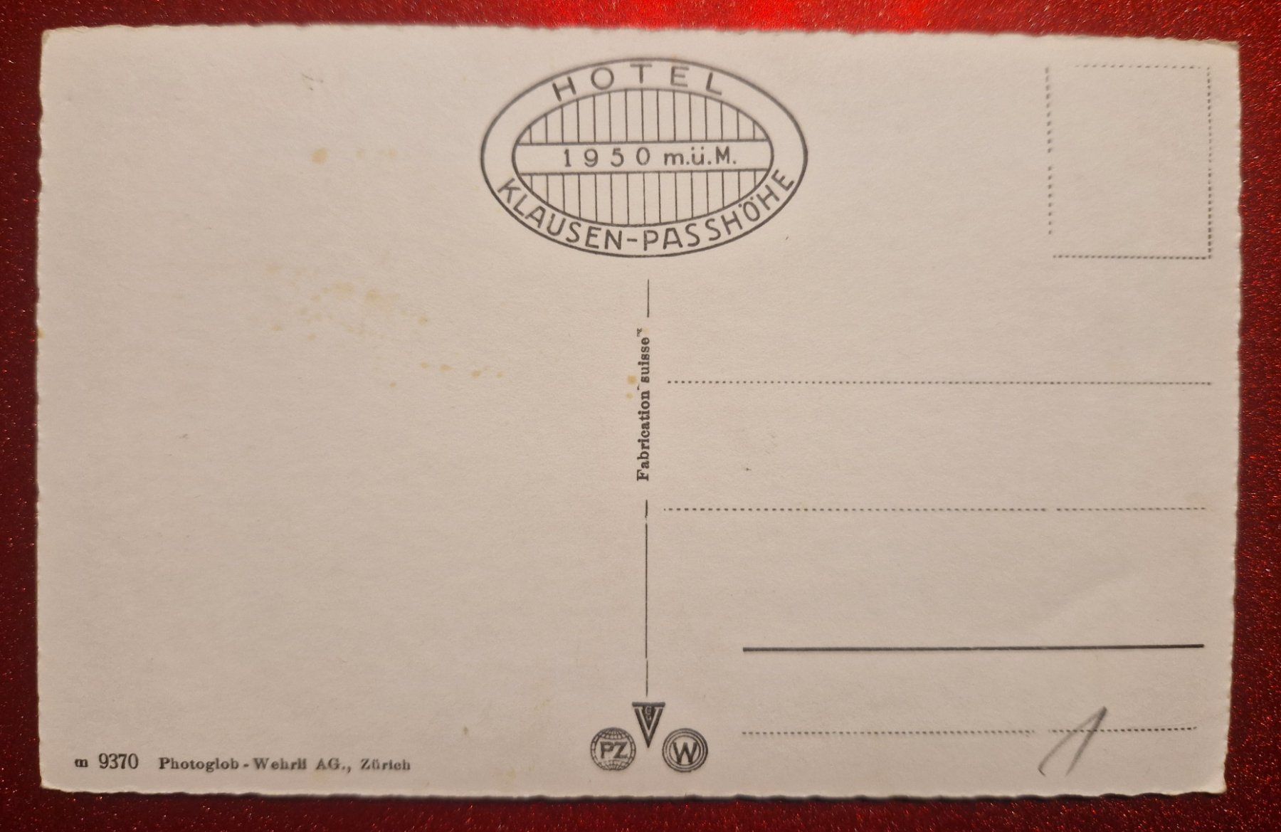 Cartoline postali: Klausenpassstrasse mit Claridenstock top – Nuovo (secondo la descrizione) da Melchnau venduto da Fishel 1