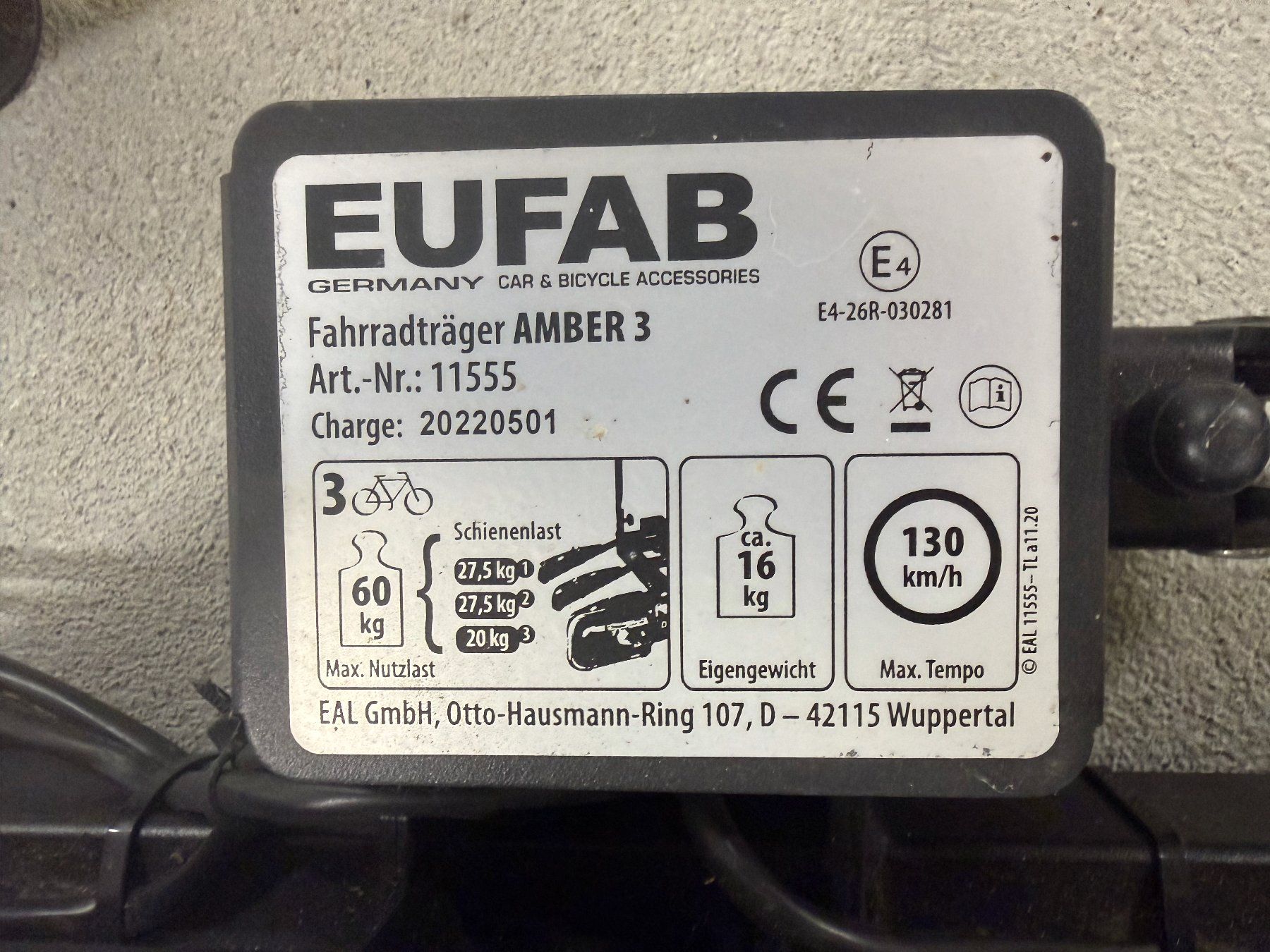 Travi: Veloträger EUFAB – Usato da Wohlen AG venduto da schaub68 5