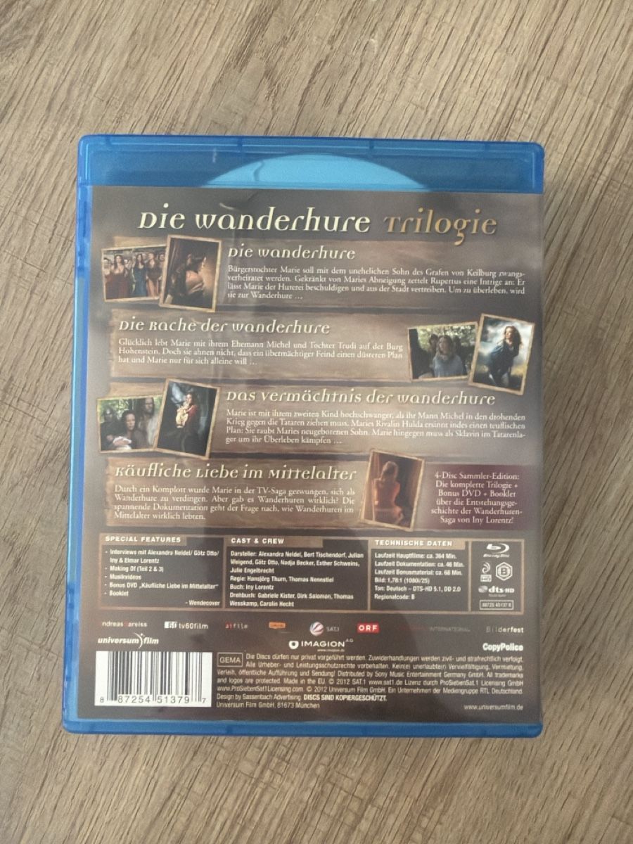 Tutti i DVDs: Die Wanderhure Trilogie BluRay – Usato da Hagendorn venduto da masterchieff 1