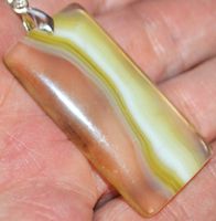 Anhänger 2612 – Streifen Achat 46x23mm