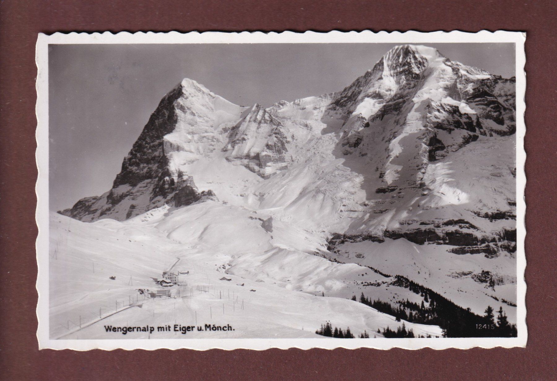 Ansichtskarten: WENGERNALP - Eiger und Mönch - 1945 – Gebraucht aus Pully von nicecards-shop