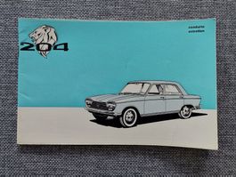 Manuel de conduite et d'entretien pour Peugeot 204