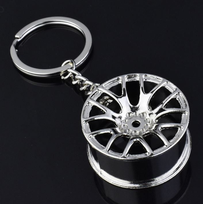 Luxus Auto Schlüsselanhänger Kolben - Metall Schlüsselring Mit Lederband