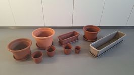 Blumentöpfe und Blumenkästen – diverse Grössen 