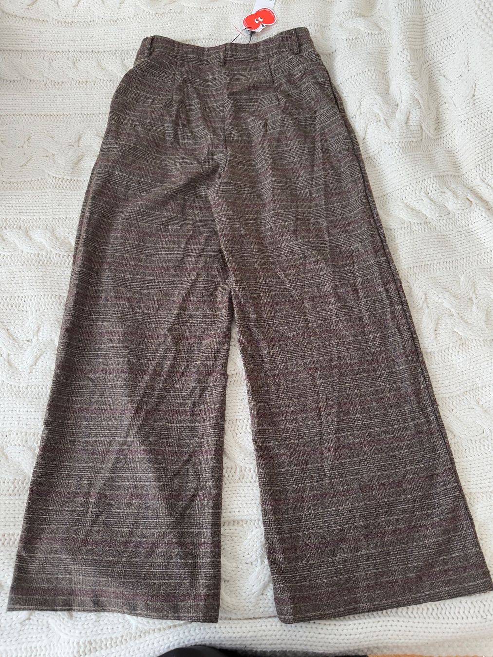 Pantalons: Wide leg braun karierte Stoffhose – Neuf avec emballage d'origine à Bern par sto_2djw 1