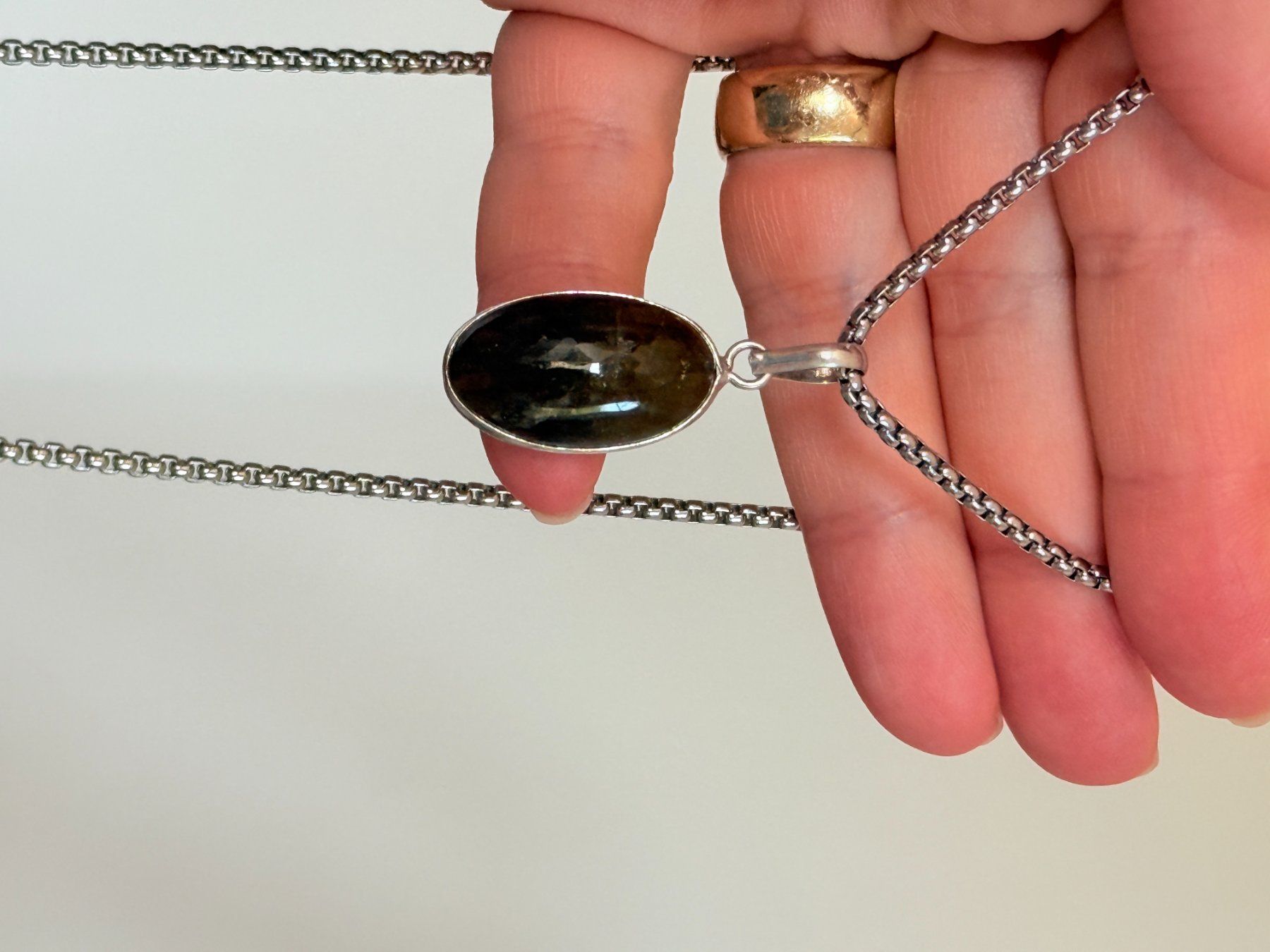 Catenine: Labradorite necklace – Nuovo e nell'imballaggio originale da Genève venduto da AGBERG 9