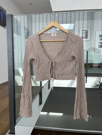 On Cropped Cardigan Gr. XS, Baumwolle