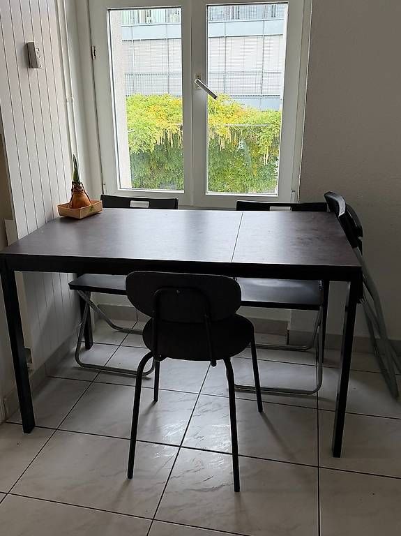 Tavoli: Free extendable dining table + 4 chairs  pickup by 30 Sep – Usato da Zürich venduto da aug_xxs5