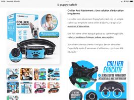 Génial 2 colliers anti-aboiements et télécommande PUPPY SAFE
