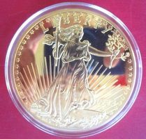 GIGANT: Replik 20$ Gold Eagle 1933 - mit Zertifikat - 70mm