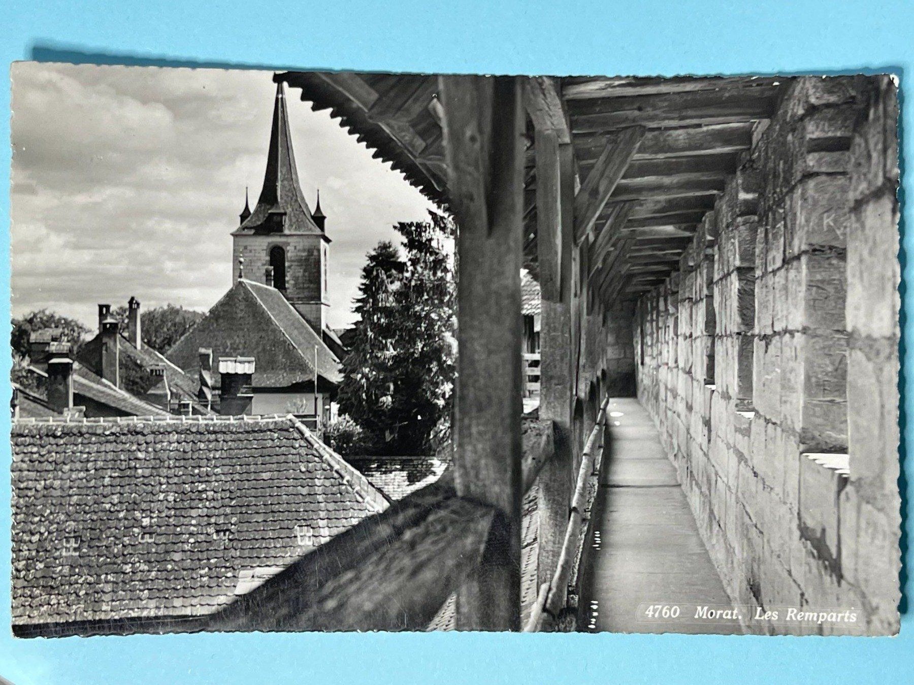Cartoline postali: Murten - Morat - Les Remparts – Usato da Steg VS venduto da danwer74