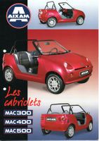 Aixam Les Cabriolets - Original Prospekt