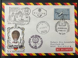 Österreich Erstags Ballonpost 1968