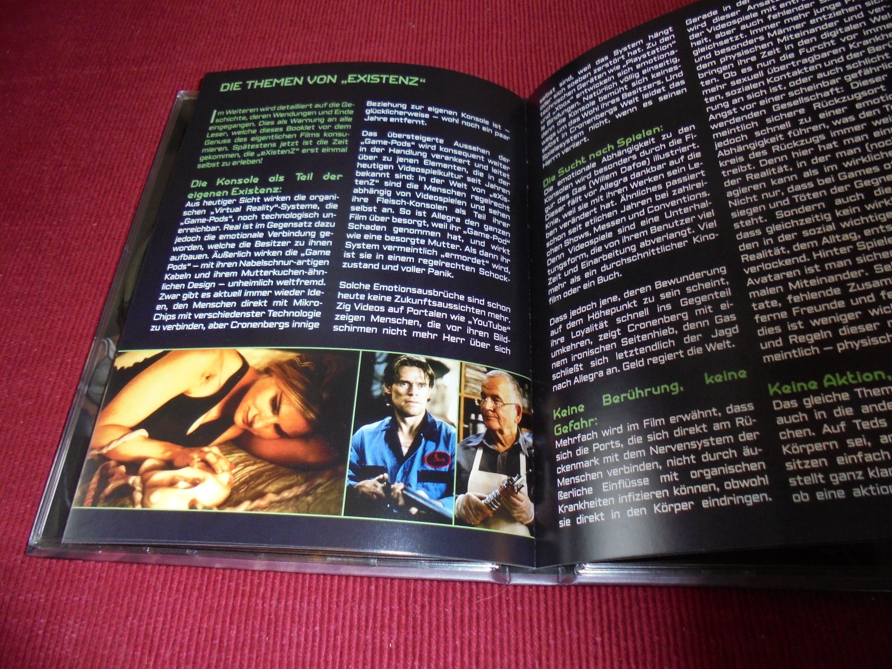 Alle DVDs: Mediabook EXISTENZ david Cronenberg / RAR! Lim. – Neu (gemäss Beschreibung) aus Wattenwil von Firebird1 5