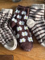 3x Kuschelsocken - flauschig weich-Wohlfühlen- Zeit für Dich