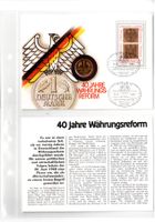 40 Jahre Währungsreform_14.10.1988_Münzbrief mit Beschreibun