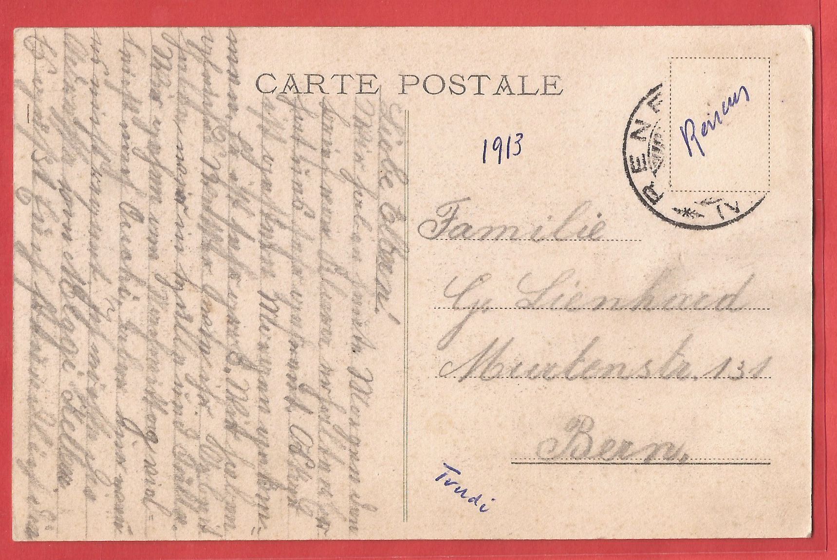 Cartoline postali: Chavannes sur Lausanne - 1913 – Usato da Fislisbach venduto da Porano 1