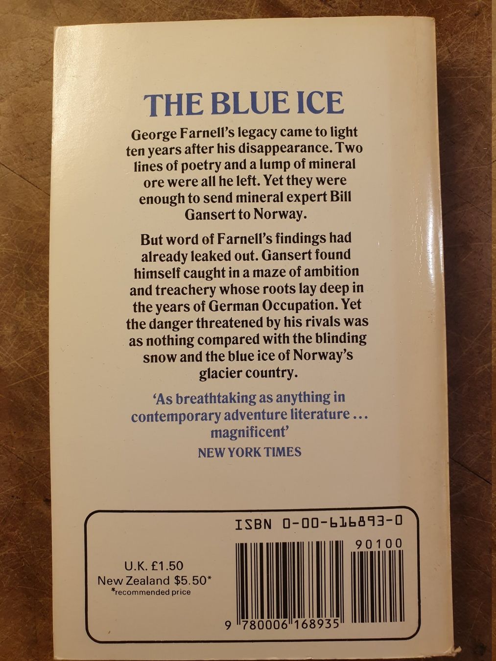 Libri: The Blue Ice - Hammond Innes – Usato da Zürich venduto da loosebone 9